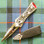 Matte Pewter Sgian Dubh with Red Stone