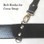 Belt hooks for cross strap