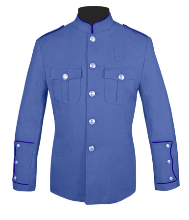 Lt Blue Honor Guard Jacket w/ Navy Trim