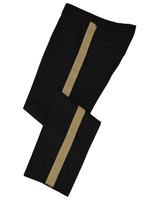 Black w/ Tan Stripe Honor Guard Pants