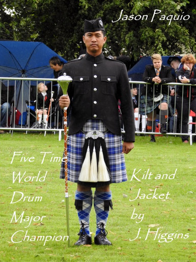 Jason Paguio wears J. Higgins Kilt & Jacket