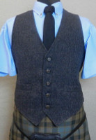 Charcoal Tweed Kilt Vest