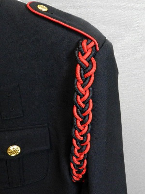 Black and Red Shoulder Cords