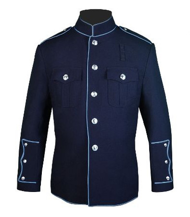 Navy HG Jacket with Powder Blue Full Trim
