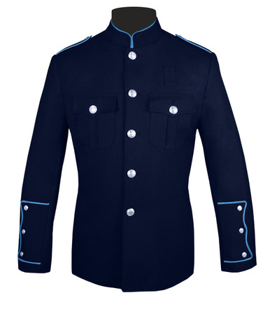 Navy Honor Guard Jacket w/ Medium Blue Trim