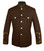 High Collar Honor Guard Coat (Brown/Gold) with basic trim