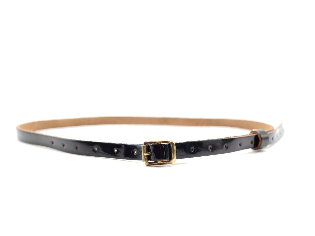 Hat Straps Black Patent & Gold J. Higgins