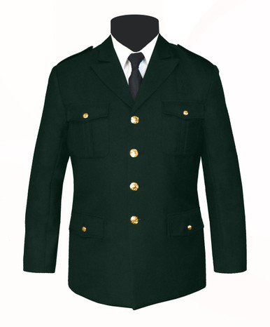 Single Breasted Honor Guard Jacket Green