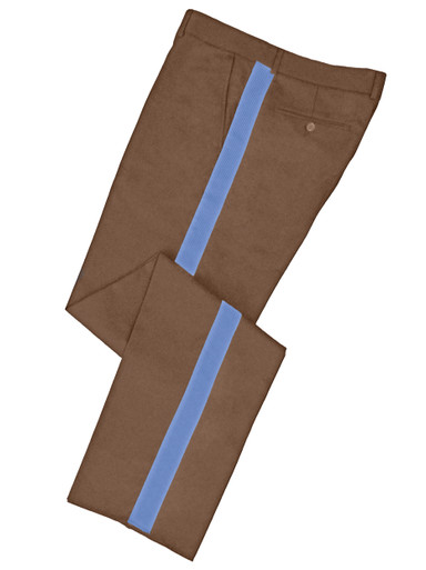 Tan Honor Guard Pants w/ Lt Blue Trim