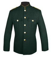Dark Green Honor Guard Jacket w/ Gold Trim
