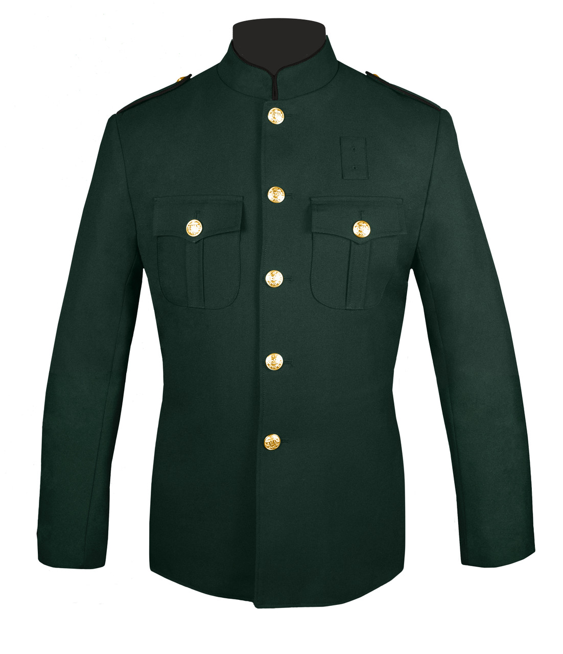 Bottle Green & Black Police Honor Guard Jacket | J. Higgins, Ltd.