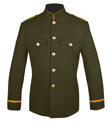 Olive and Gold Honor Guard Jacket