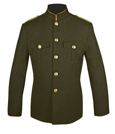 Honor Guard Coat Olive and Gold