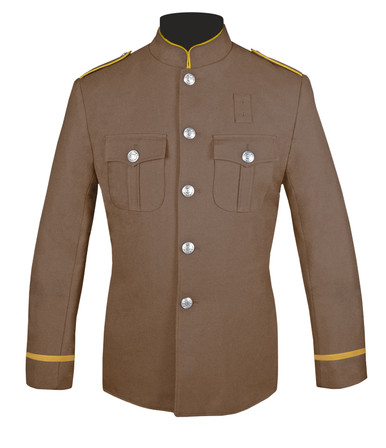 Tan and Gold Honor Guard Jacket