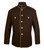 Brown gold High Collar Jacket