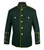 Dark Green and Gold High Collar Jacket