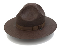Dark Brown Stratton Straw Hat