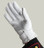 White Leather Honor Guard Gloves Palm View