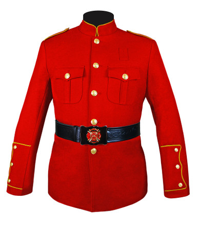 Red and Gold Fire Department Honor Guard Jacket