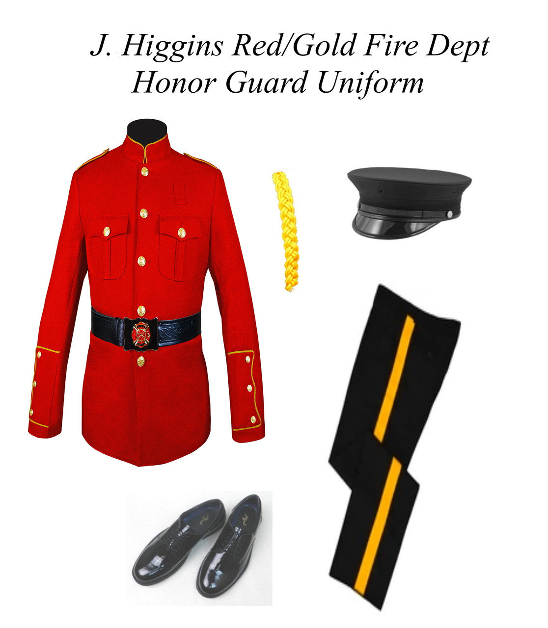 Red/Gold Honor Guard Uniform | J. Higgins, Ltd.