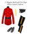 Red/Gold Fire Department Honor Guard Uniform