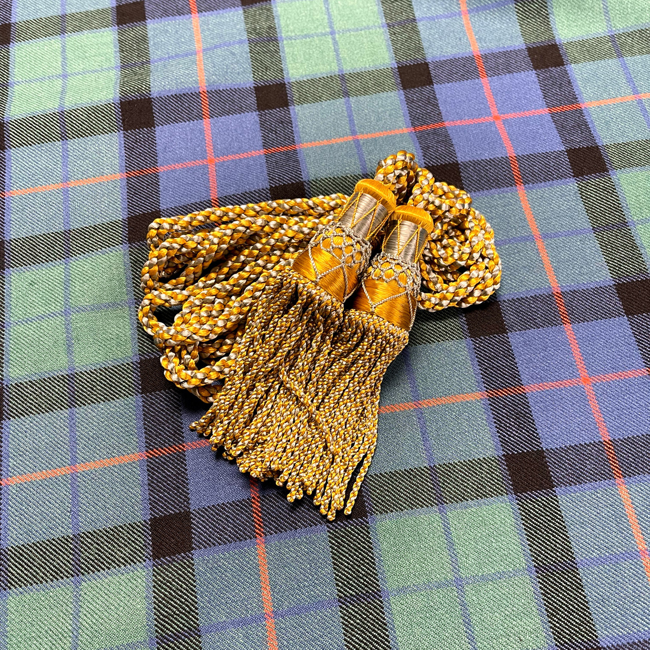 Bagpipe Drone Cords in Silk (Gold/Silver) (In Stock) J. Higgins, Ltd.