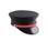 Black Fire Bell Cap with Red Strap and Silver FD Buttons