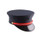 Navy Fire Bell Cap with Red Strap and Gold FD Buttons