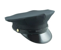 Black 8 Point Police Hat