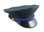 8 Point Navy Police Cap w/ Royal Strap and Gold Buttons