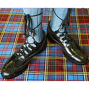 Laces Shoes Gillie Brogues Black & Leather Tassels Color Black Brand New AAR 