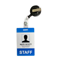 ID Badge With Badge Reel Attachment