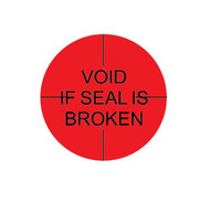 Flo Red Void if Seal is Broken Tamperproof Seals