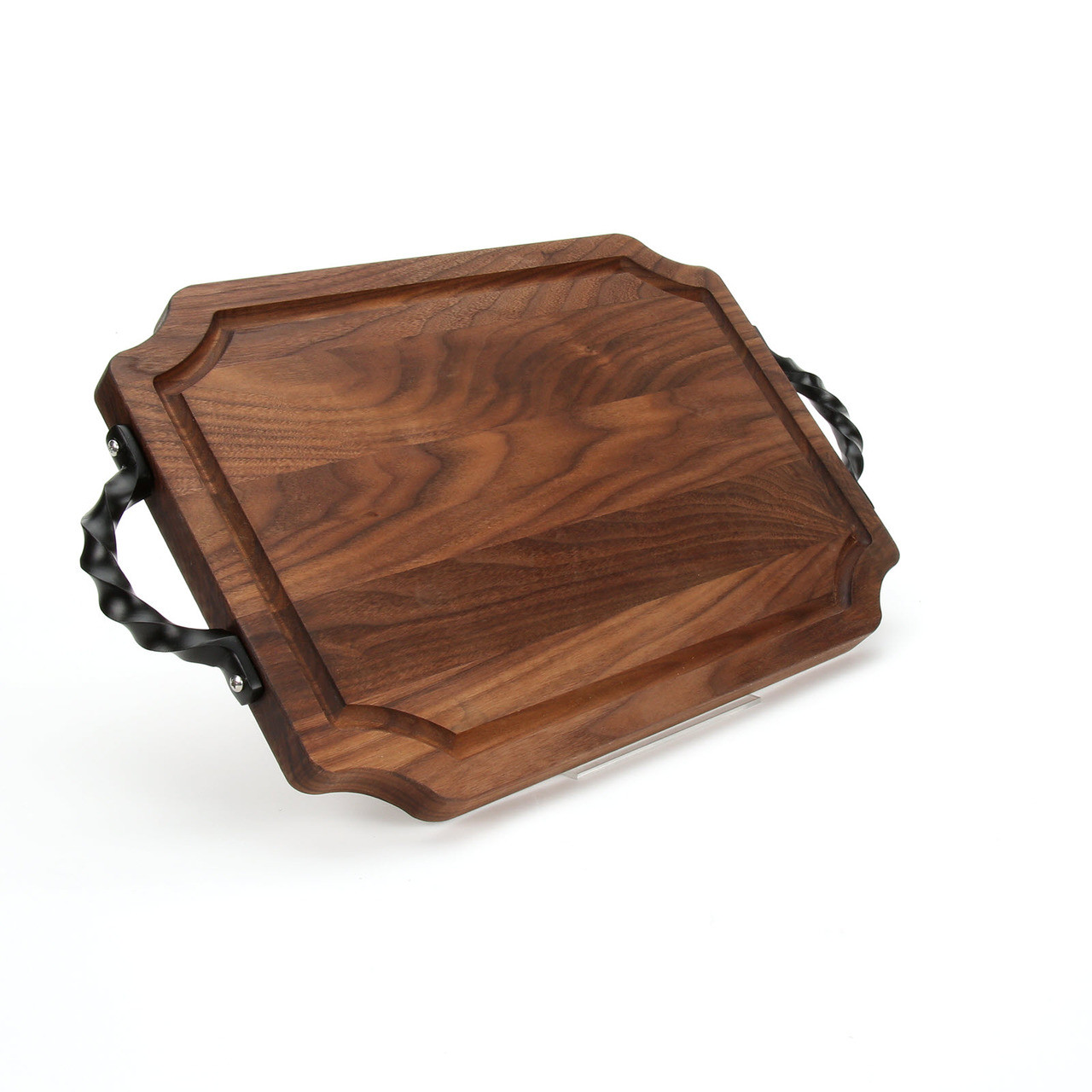 BigWood Boards Wiltshire 9 x 12 Cutting Board - Walnut (w/ Rope Handles)