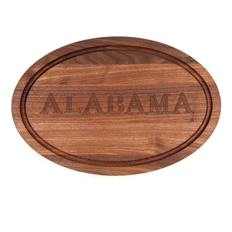 Home State Oval Walnut Cutting Board