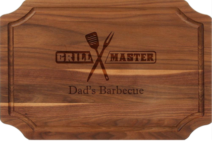 BigWood Boards W220-LLH-I Thick Carving Board with Large Longhorn Handle in Cast Aluminum MonogrammedI Walnut MonogrammedI 15-Inch by 24-Inch by 1.25-Inch BigWood Boards W220-LLH-I Thick Carving Board with Large Longhorn Handle in Cast Aluminum MonogrammedI Walnut MonogrammedI 15-Inch by 24-Inch by 1.25-Inch