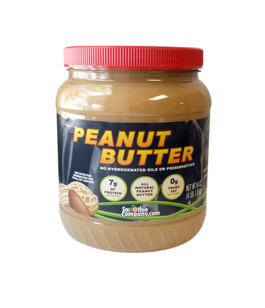 SmoothieCompany.com All Natural, Fresh Roasted Pumpable Peanut Butter for protein smoothies and protein frappes