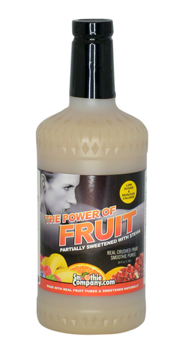 Smoothie Company's Lean Smoothie Puree 'Power of Fruit' line is perfect for skinny smoothie post workout or as a meal replacement. Made with real fruit and enhanced with all natural Stevia this puree makes a low calorie, low sugar, low carb smoothie that contains no artificial sweeteners or colors, No HFCS, is gluten free and naturally 99% fat free.