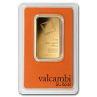 Valcambi 1 oz Gold Bar (In Assay)