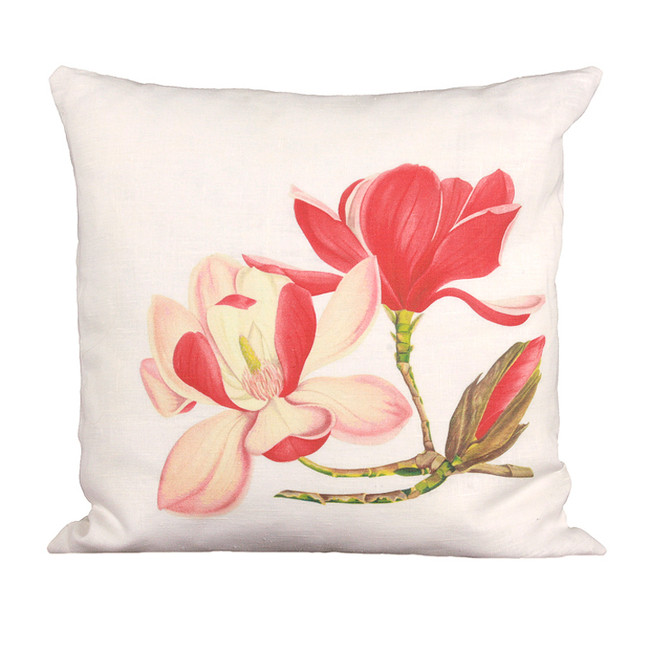 Pink Magnolia Ox Bow Pillow