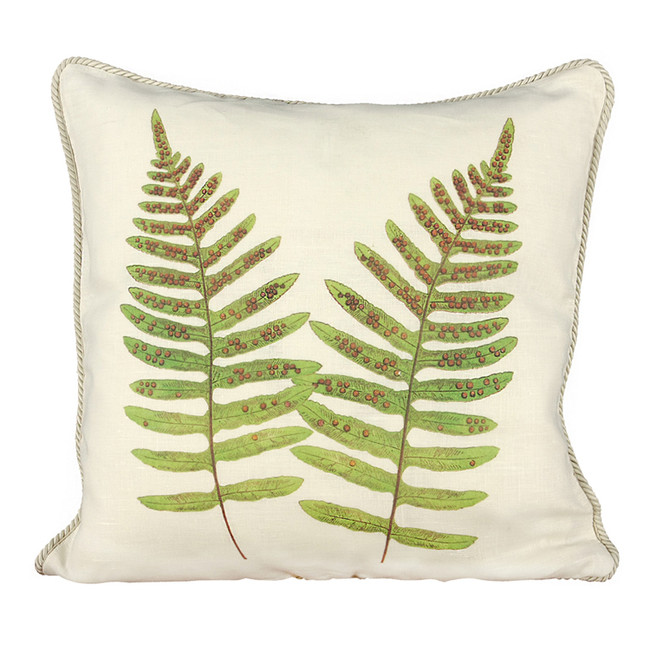 Pen of the Sea Fern Ox Bow Pillow
