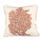 Red Coral Ox Bow Linen Pillow