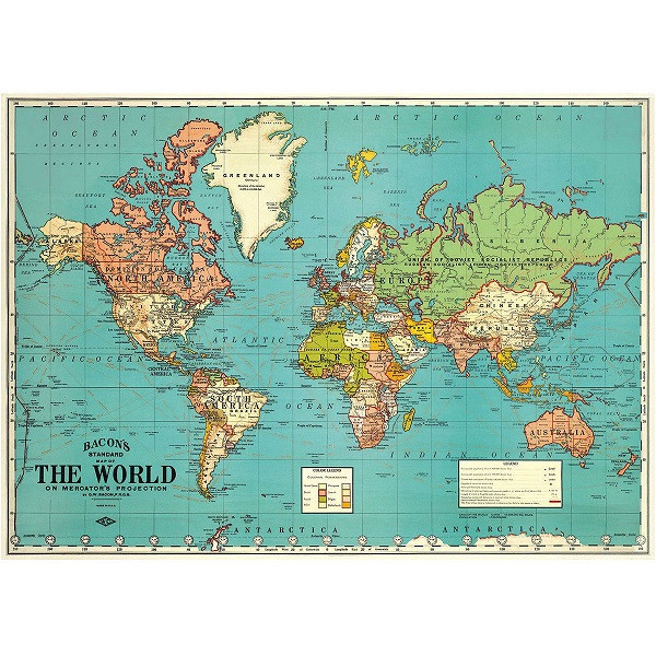 F E T C H Flat Earth Theory Cartography History Gleasons New Standard Map Of World 1892