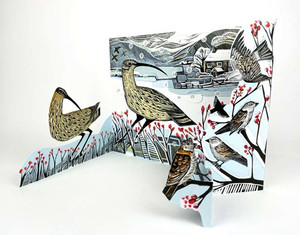 Curlew Christmas Freestanding Advent Calendar by Angela Harding