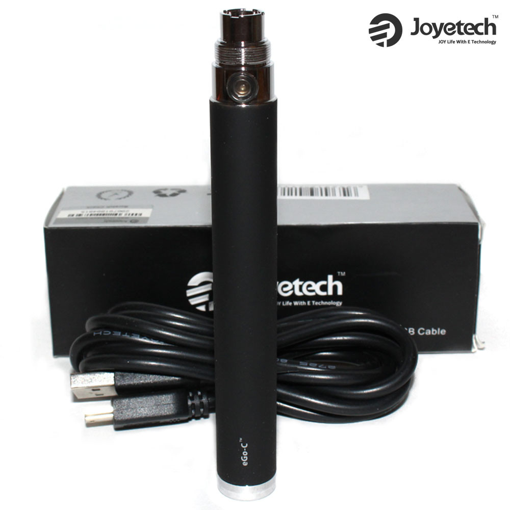 Joyetech eGo-C USB Pass-Through 1000mAh Battery - Black - Vape It Now