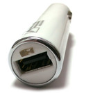 USB Car Charger - White