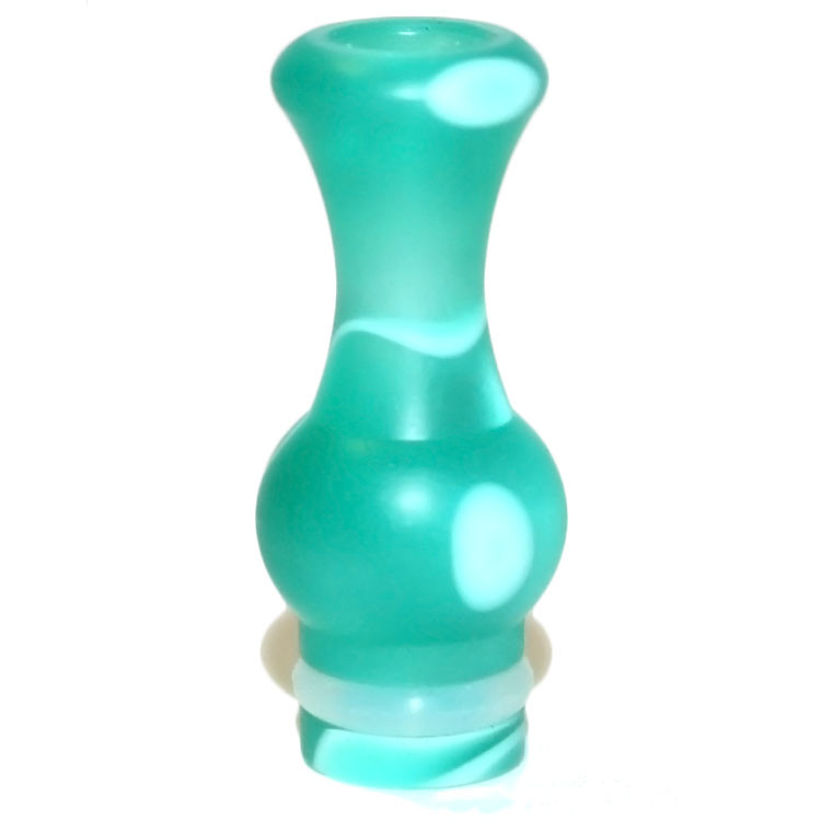 Ming Swirl Acrylic 510 Drip Tip - Green - Vape It Now
