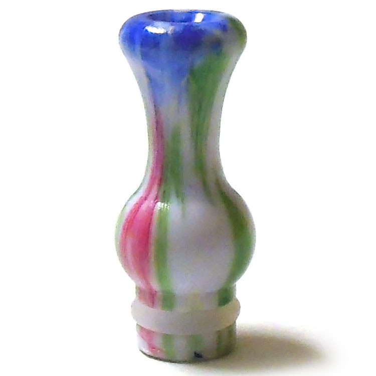 Ming Tide Acrylic 510 Drip Tip - Blue Green Red - Vape It Now