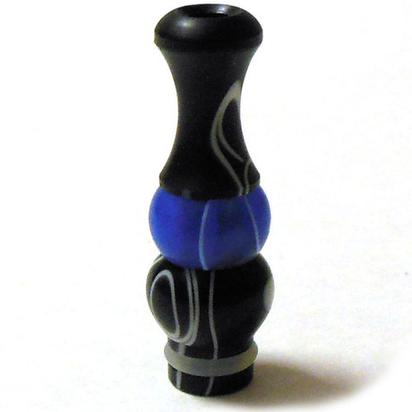 Multicolor Acrylic 510 Drip Tip - Black Blue