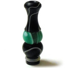 Multicolor Acrylic 510 Drip Tip - Black Green